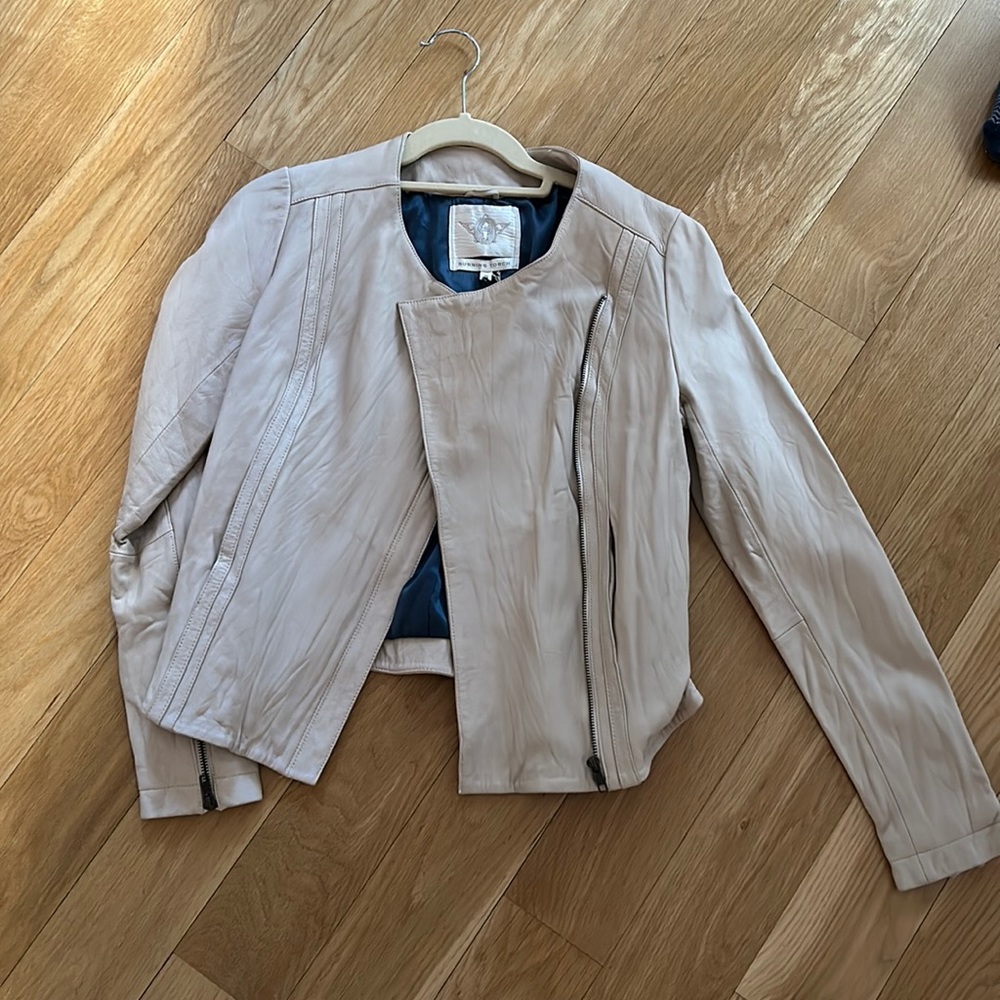 Leather Burning Torch Jacket Size: S